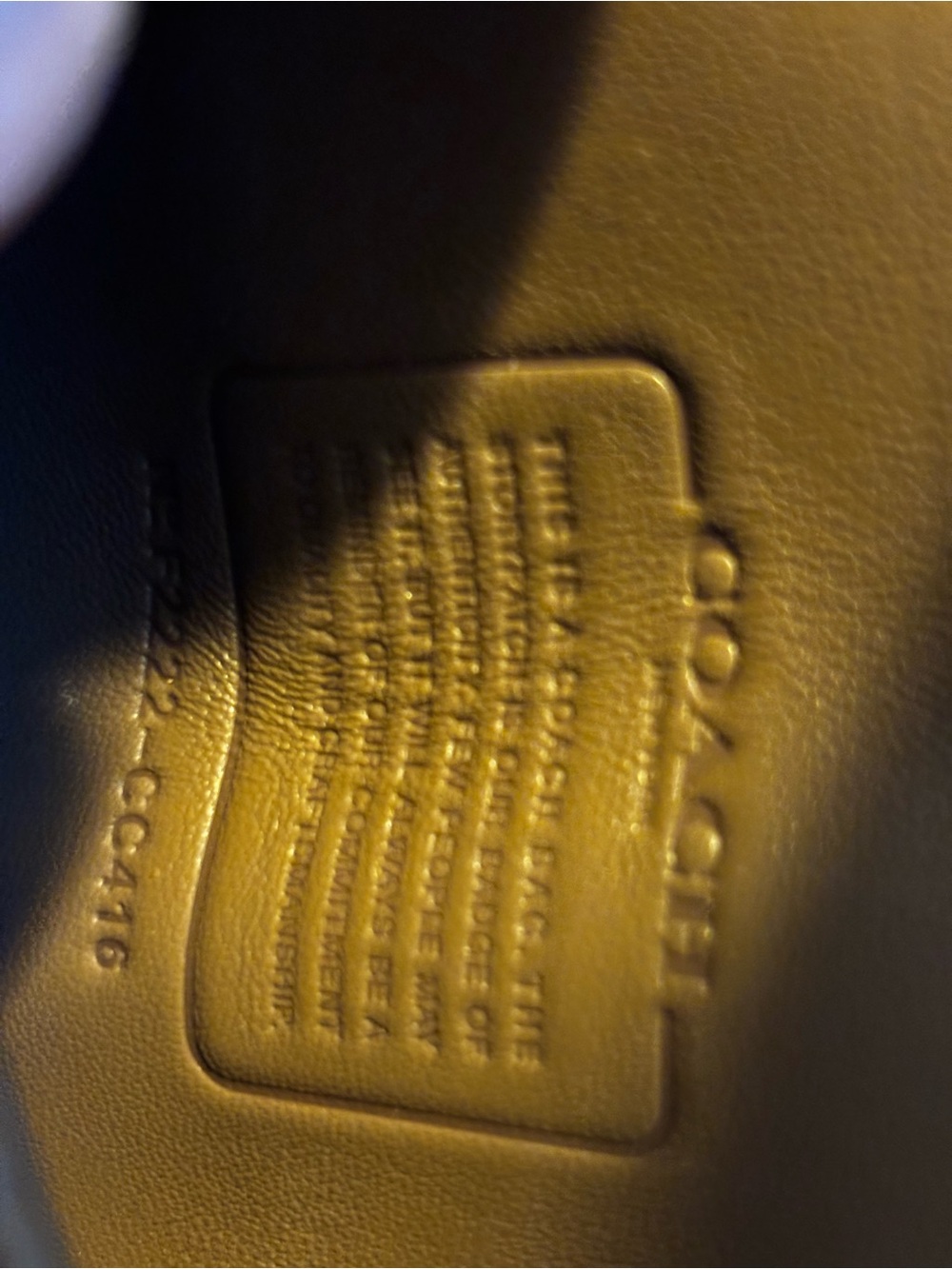 Coach Bandit Shoulder Bag 24 Luxe Refined Leather Crossbody CC416 - Picture 13 of 13